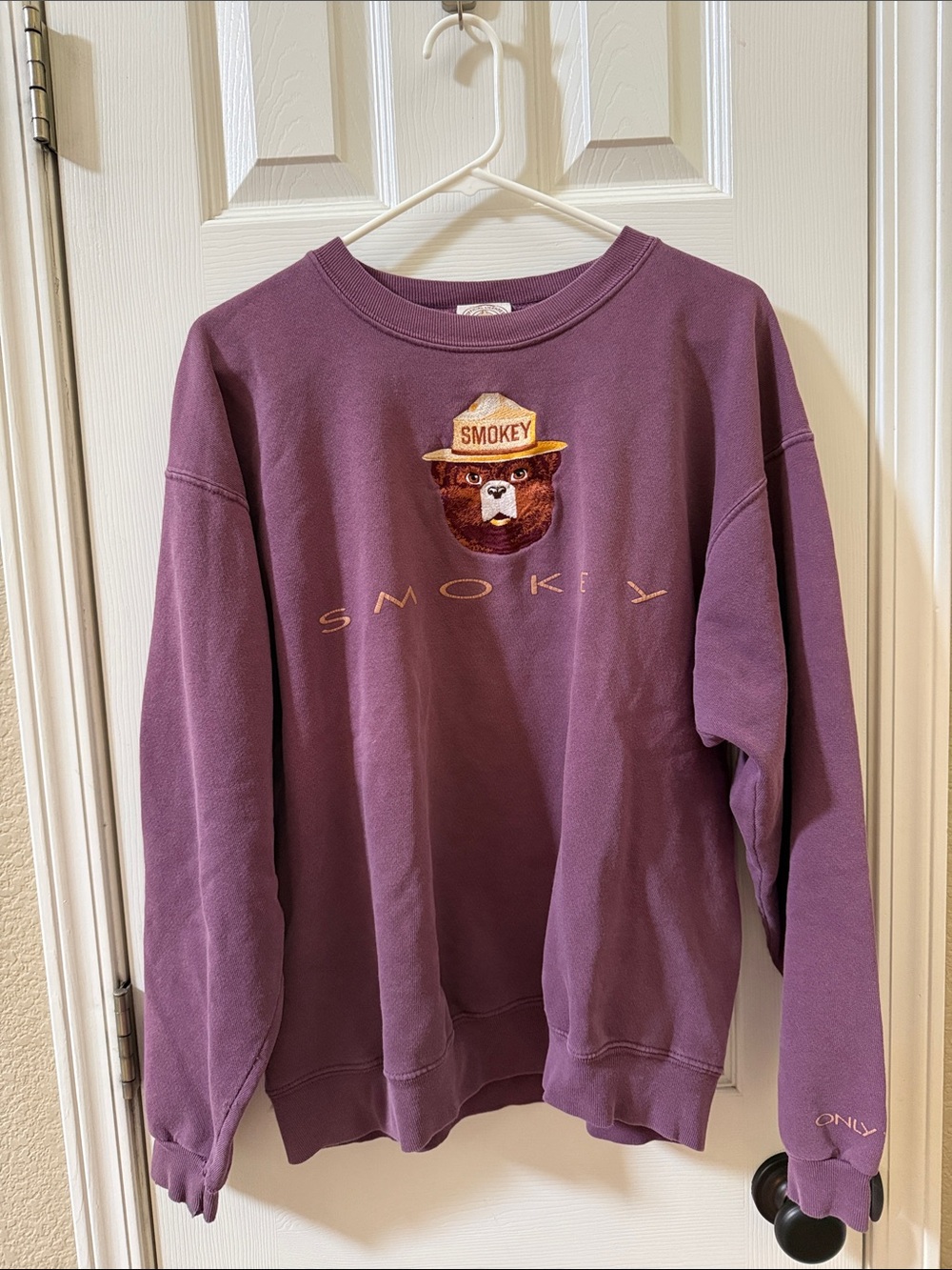 Smokey the Bear sweatshirt sz l vintage